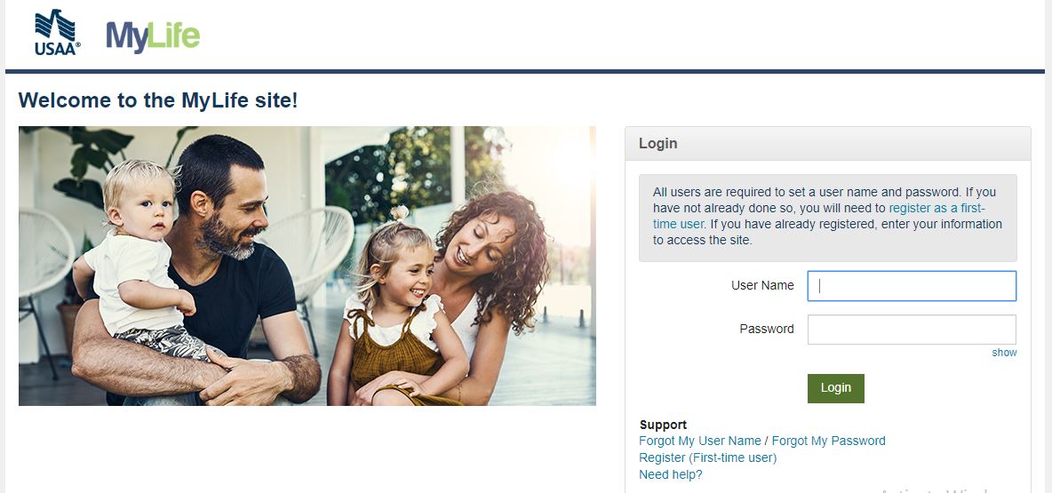 MyLife at USAA Employee Benefits Login