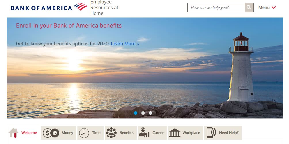 Bank of America Employee Resources at HOme