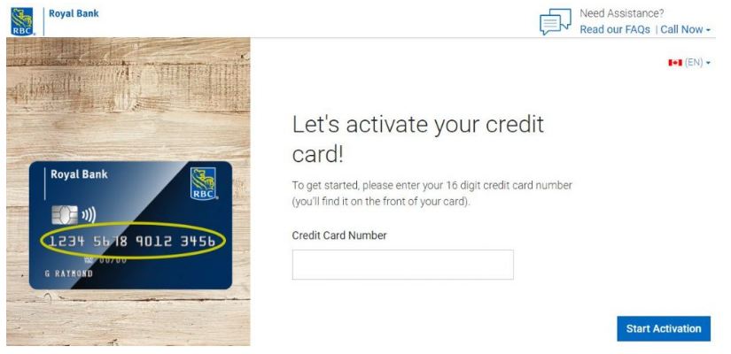 RBC Debit Card Activation